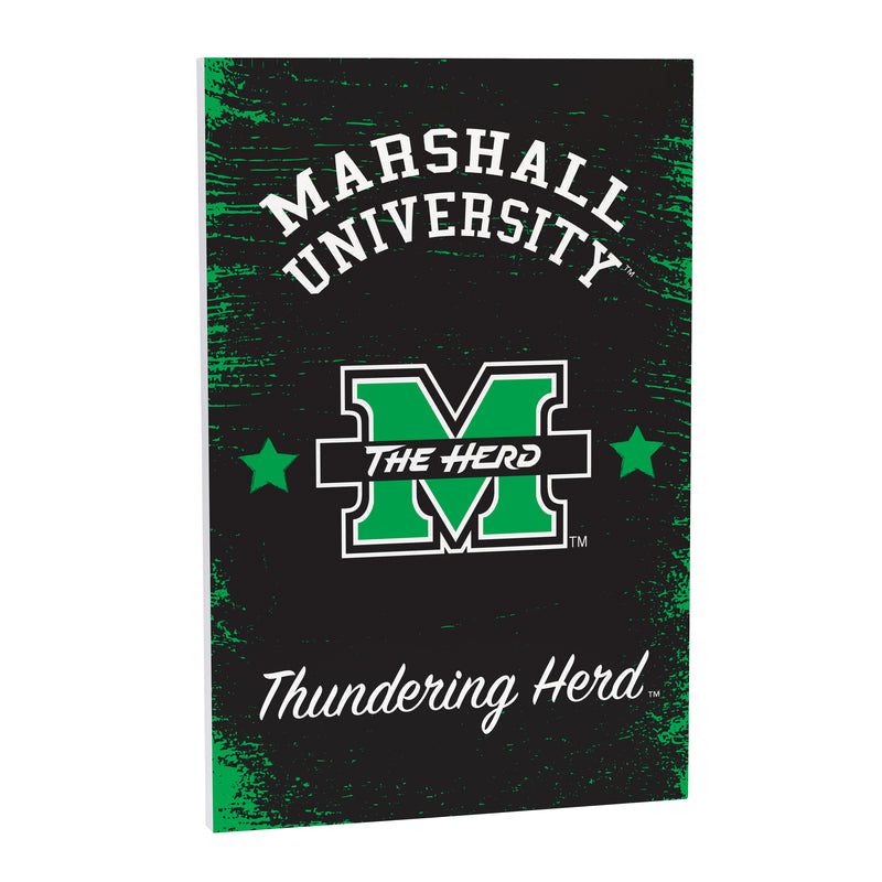 Marshall University Wood Wall Sign, 16x24