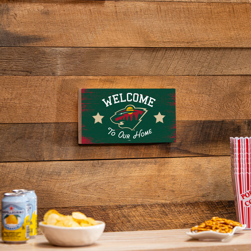 Minnesota Wild Wood Wall Sign, 6x11