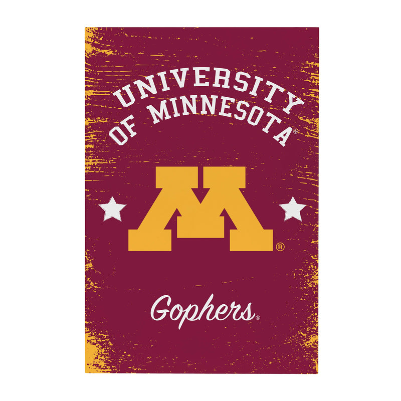 University of Minnesota Wood Wall Sign, 16x24