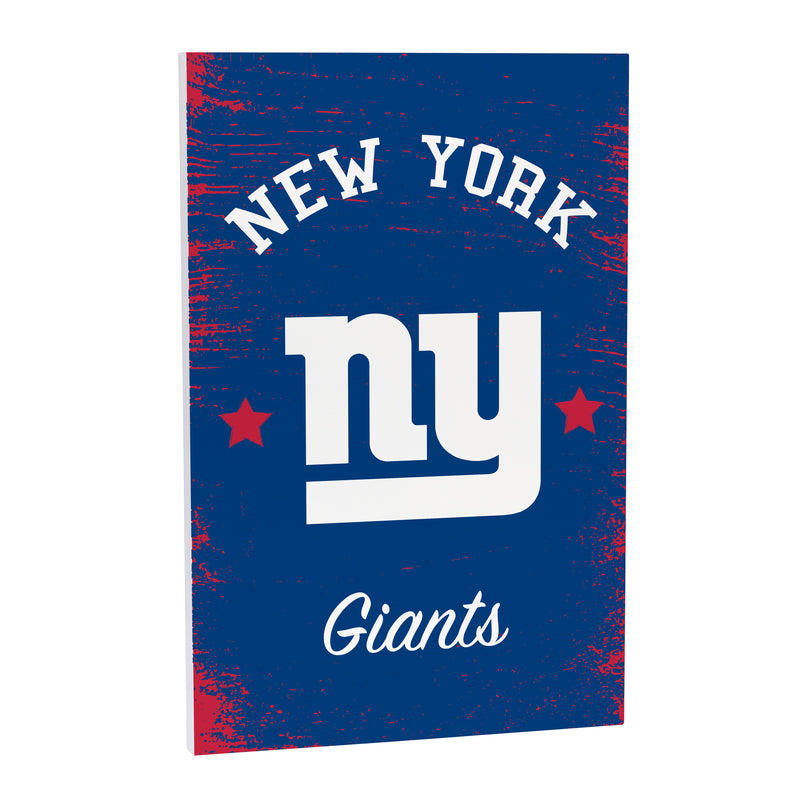 New York Giants Wood Wall Sign, 16x24