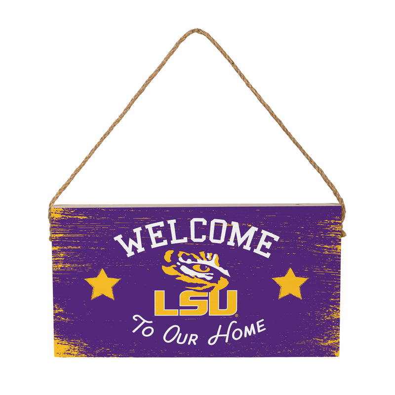 Louisiana State University Wood Wall Sign, 6x11