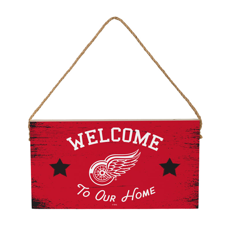 Detroit Red Wings Wood Wall Sign, 6x11