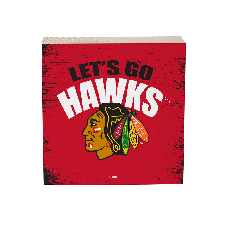 Chicago Blackhawks Plock, Down Home Fans, 6x6