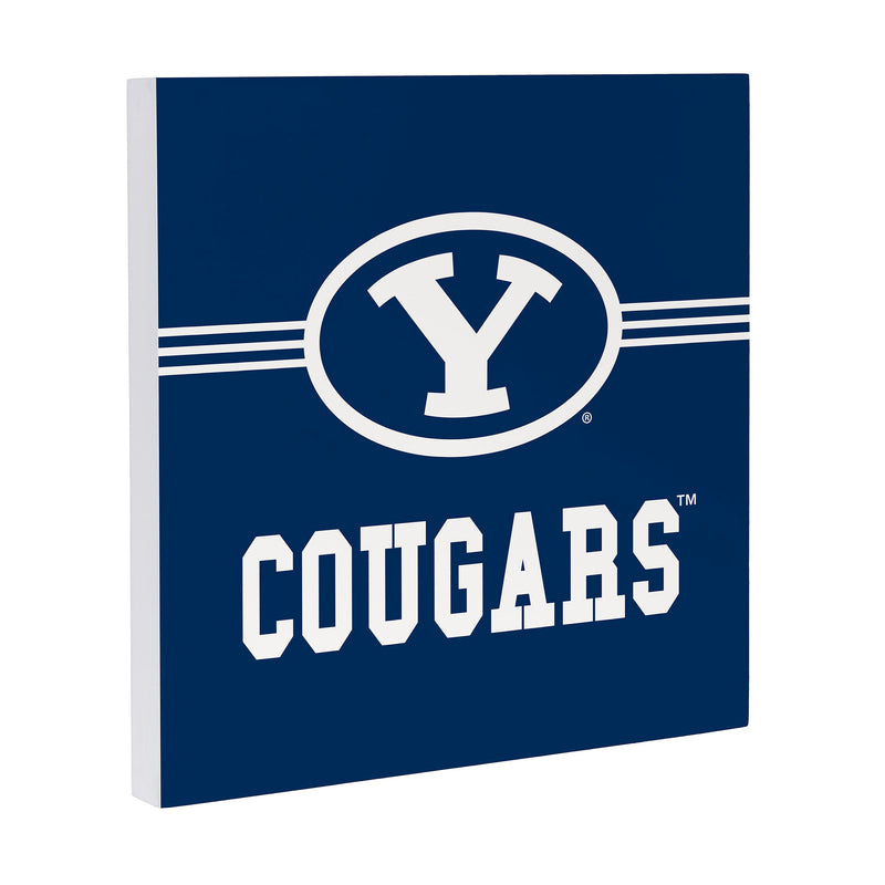 Brigham Young University Wood Wall Sign, 12x12