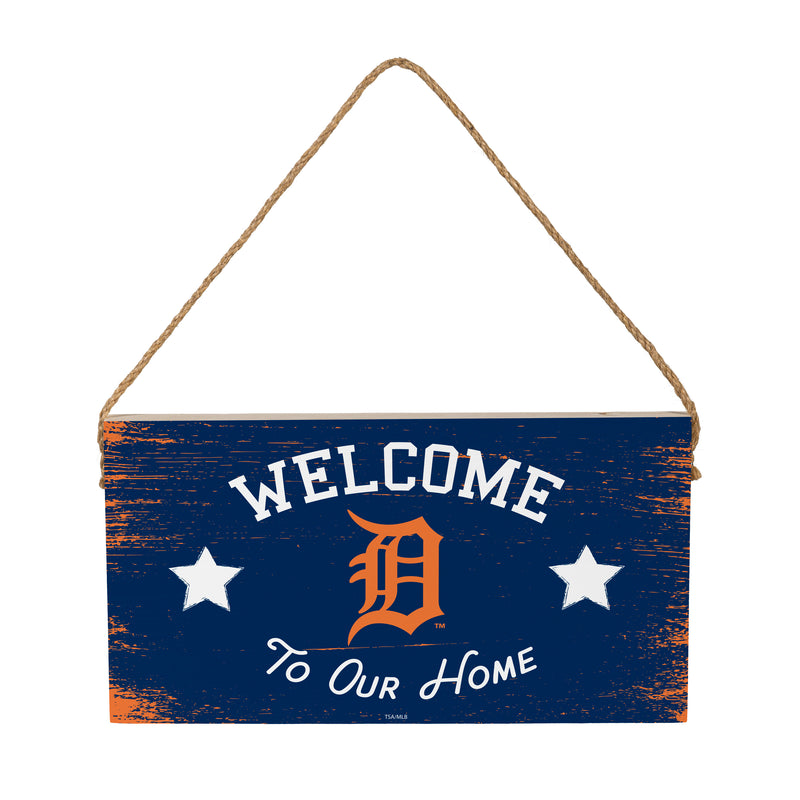 Detroit Tigers Wood Wall Sign, 6x11