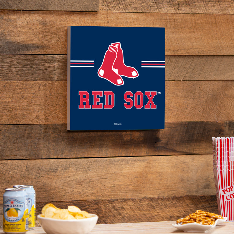 Boston Red Sox Wood Wall Sign, 12x12