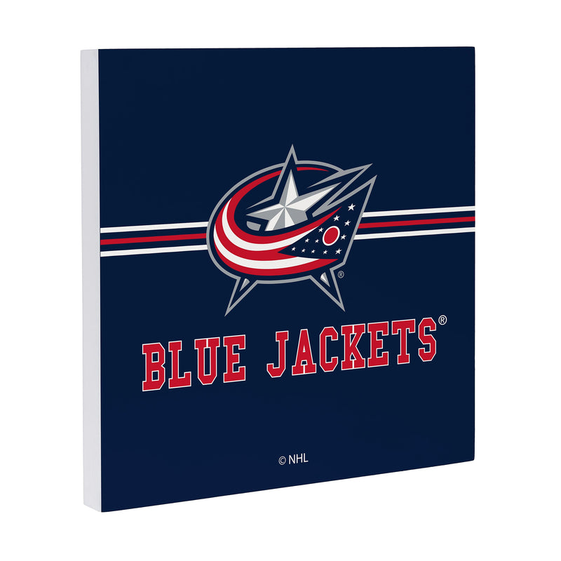 Columbus Blue Jackets Wood Wall Sign, 12x12