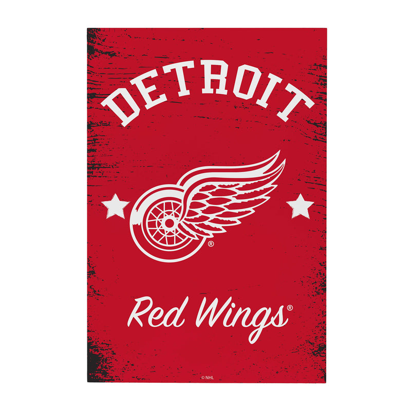 Detroit Red Wings Wood Wall Sign, 16x24