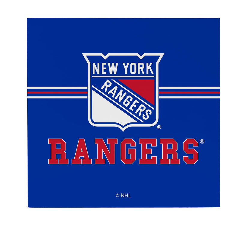 New York Rangers Wood Wall Sign, 12x12