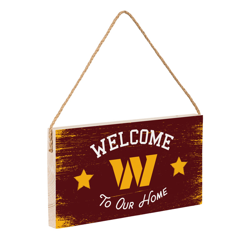 Washington Commanders Wood Wall Sign, 6x11