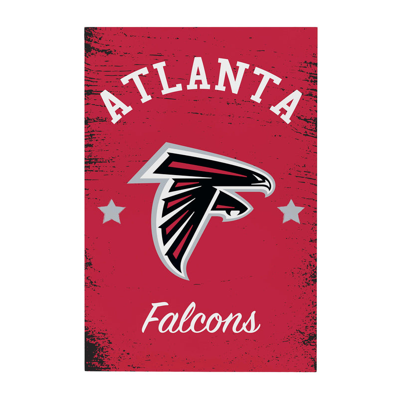 Atlanta Falcons Wood Wall Sign, 16x24