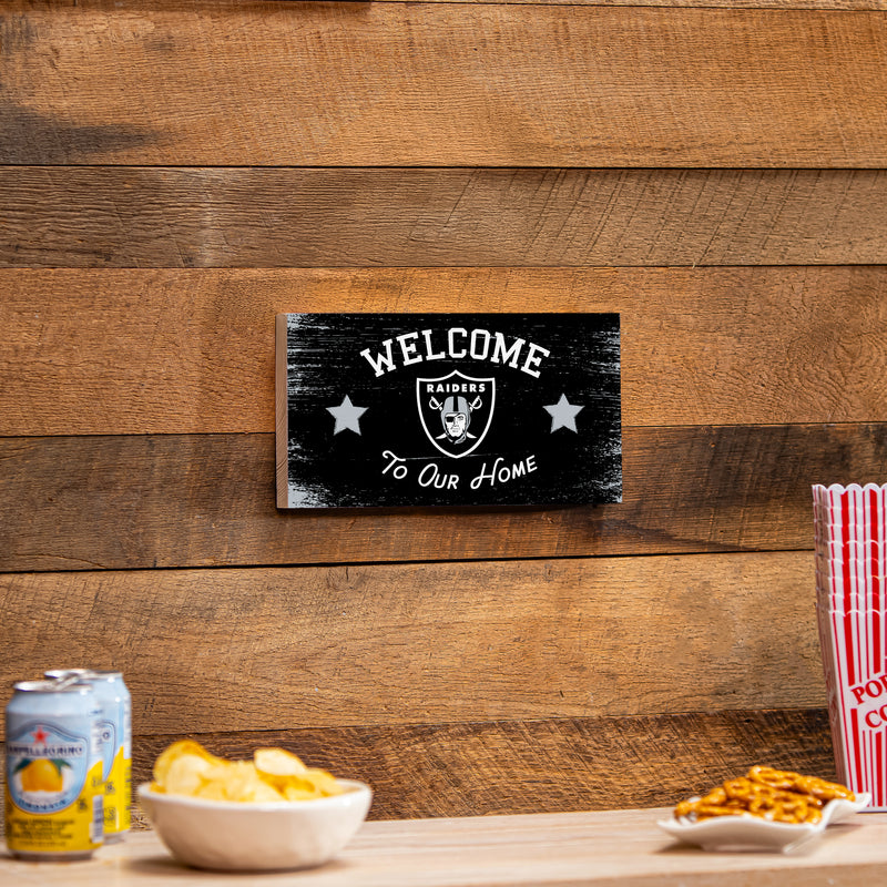 Las Vegas Raiders Wood Wall Sign, 6x11