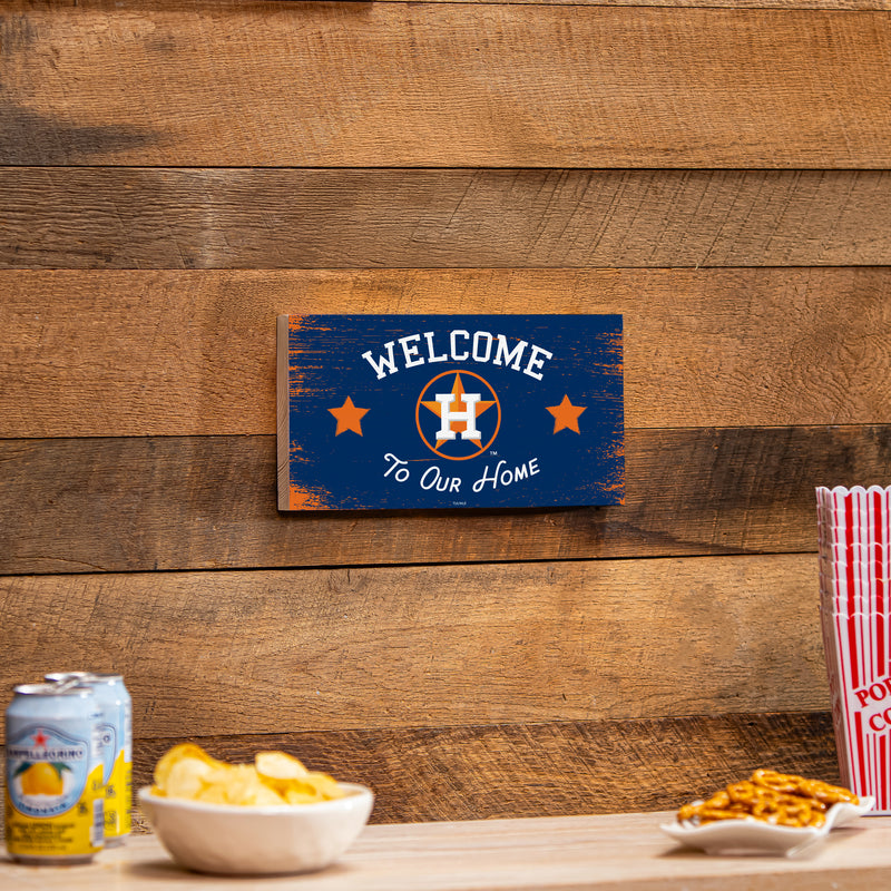 Houston Astros Wood Wall Sign, 6x11