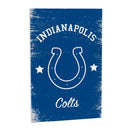 Indianapolis Colts Wood Wall Sign, 16x24