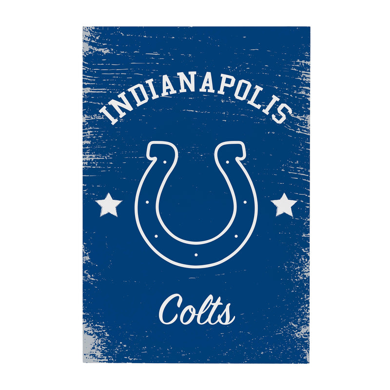 Indianapolis Colts Wood Wall Sign, 16x24