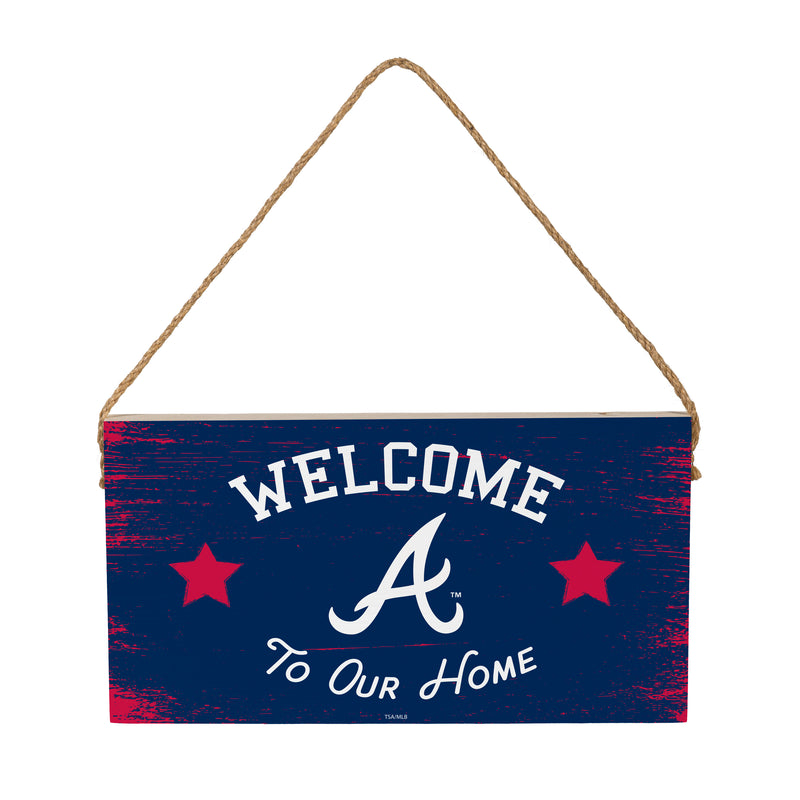 Atlanta Braves Wood Wall Sign, 6x11