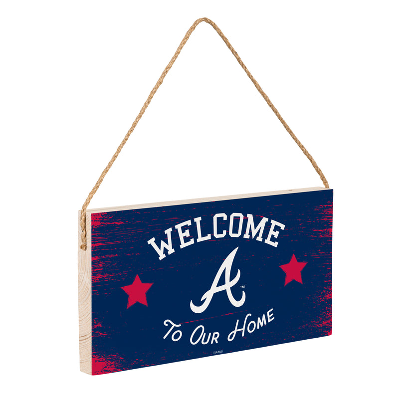 Atlanta Braves Wood Wall Sign, 6x11
