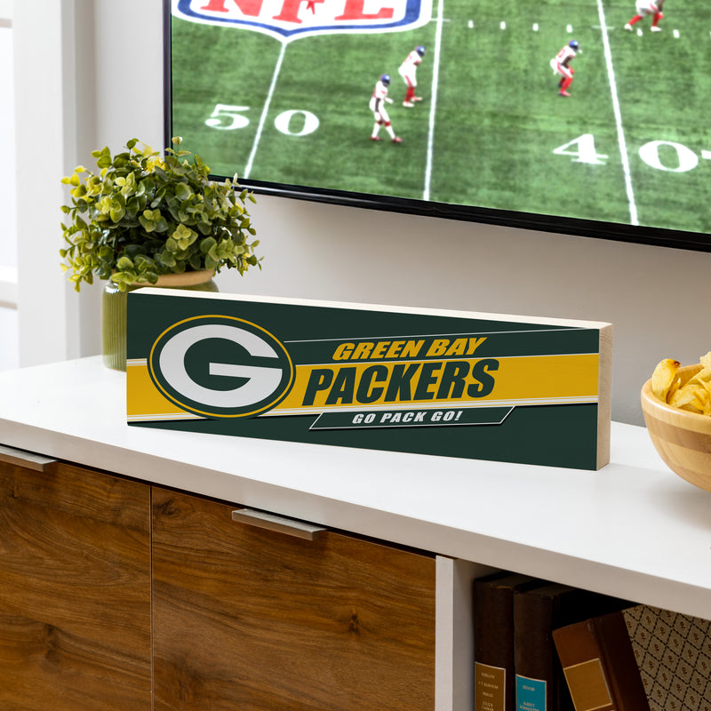 Green Bay Packers Mantle Sign, Down Home Fans, 5x18