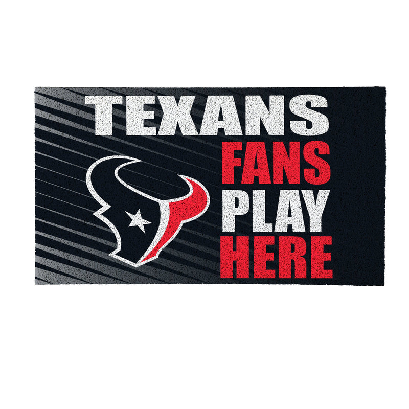 Houston Texans Fan PVC Mat, 28"x16"
