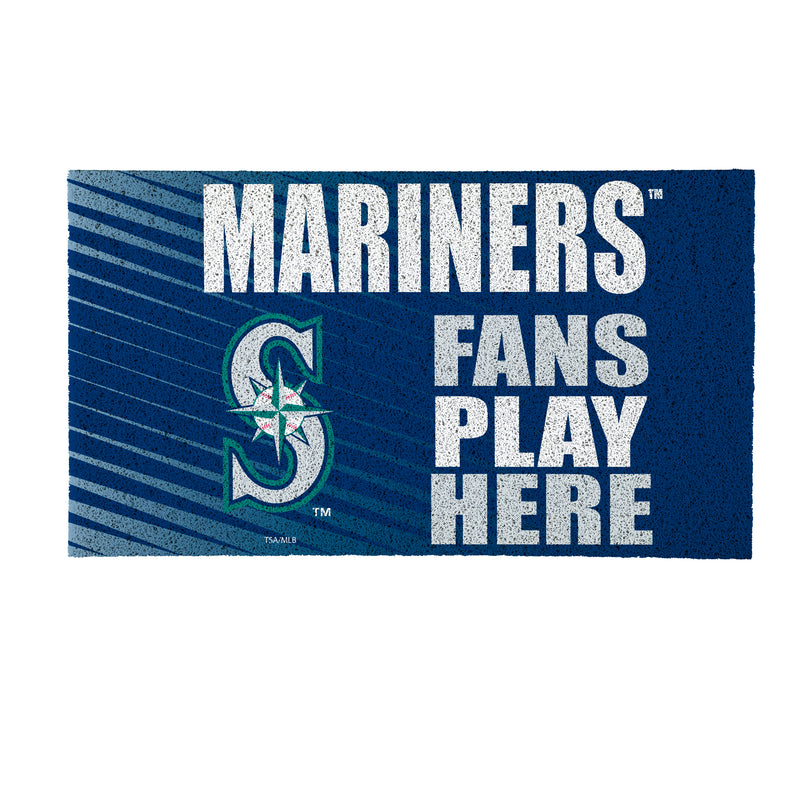 Seattle Mariners Fan PVC Mat, 28"x16"