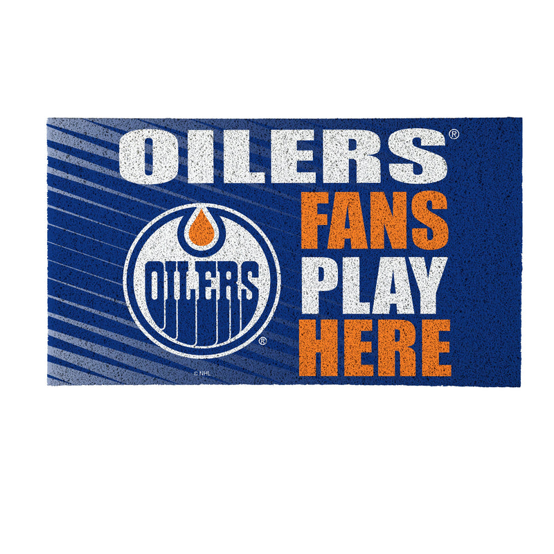 Edmonton Oilers Fan PVC Mat, 28"x16"