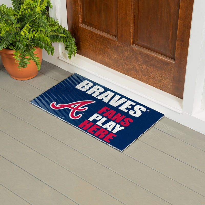 Atlanta Braves Fan PVC Mat, 28"x16"