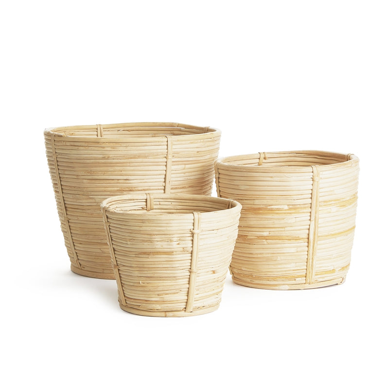 Napa Home Garden, CANE RATTAN RD TAPERED BASKETS ,SET OF 3,db400