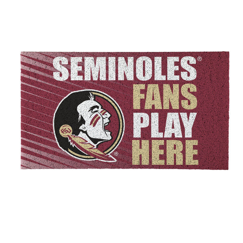 Florida State University Fan PVC Mat, 28"x16"