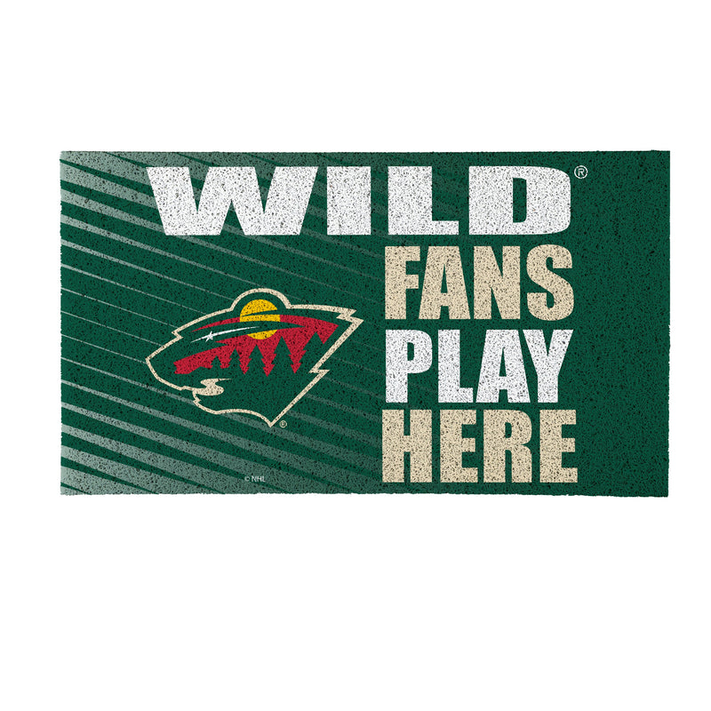 Minnesota Wild Fan PVC Mat, 28"x16"