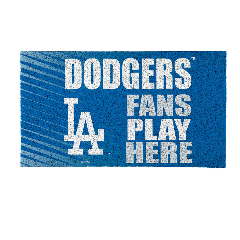 Los Angeles Dodgers Fan PVC Mat, 28"x16"