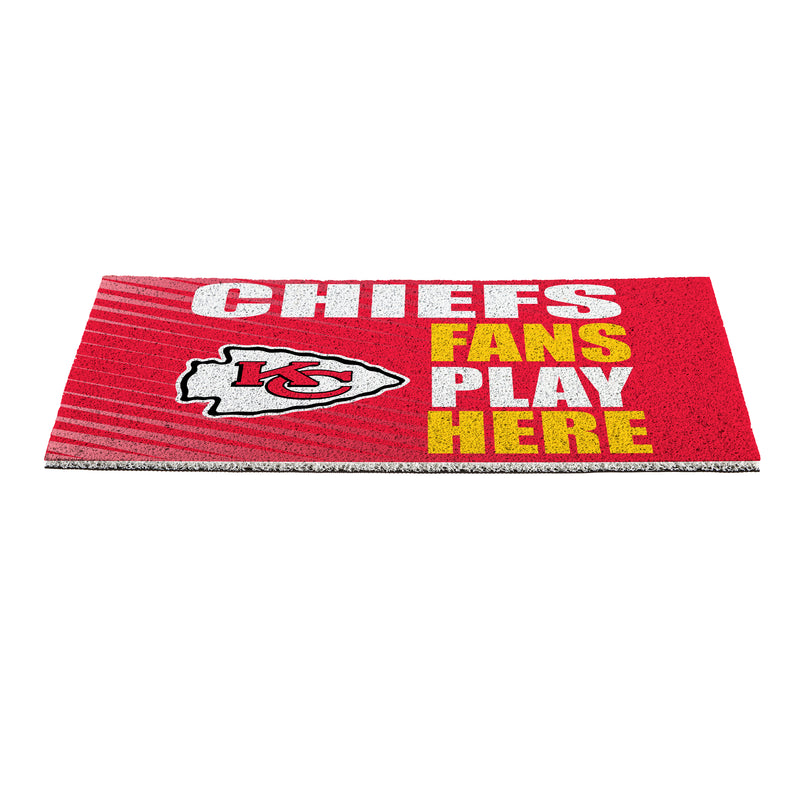 Kansas City Chiefs Fan PVC Mat, 28"x16"