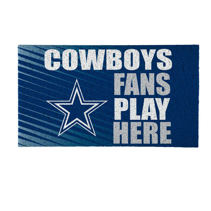 Dallas Cowboys Fan PVC Mat, 28"x16"