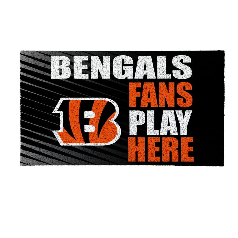 Cincinnati Bengals Fan PVC Mat, 28"x16"