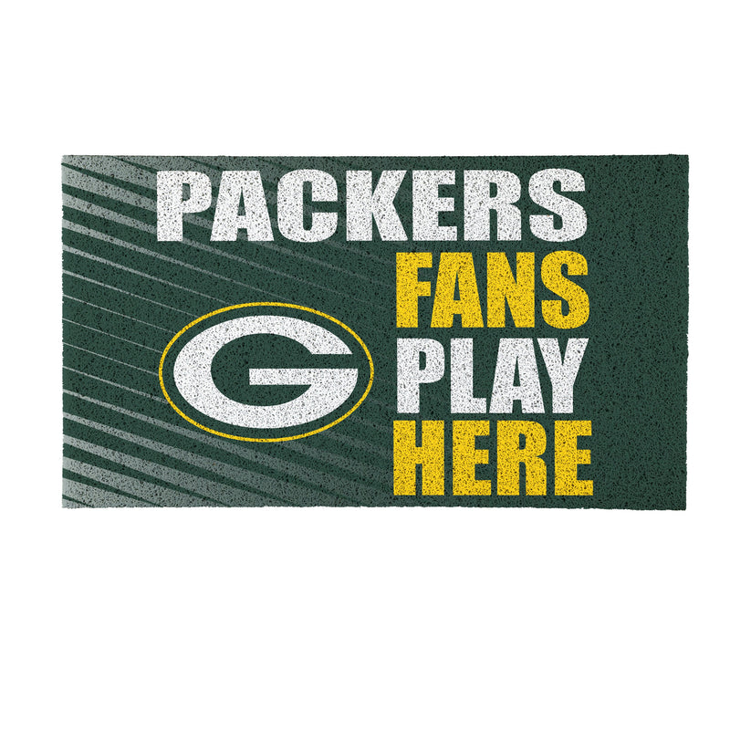 Green Bay Packers Fan PVC Mat, 28"x16"