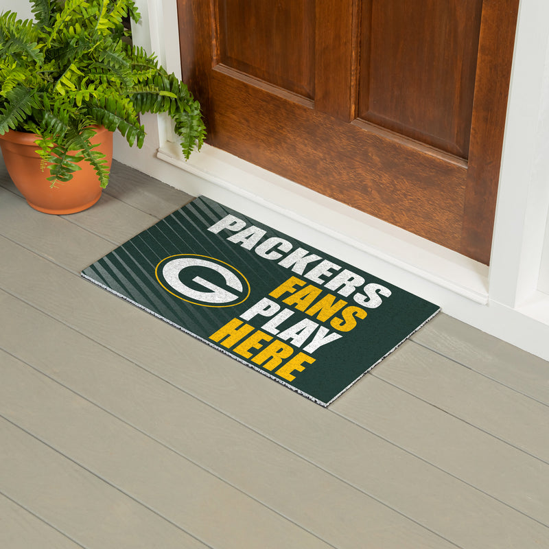 Green Bay Packers Fan PVC Mat, 28"x16"