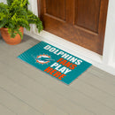 Miami Dolphins Fan PVC Mat, 28"x16"