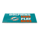 Miami Dolphins Fan PVC Mat, 28"x16"