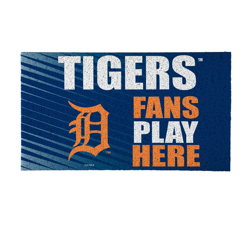 Detroit Tigers Fan PVC Mat, 28"x16"