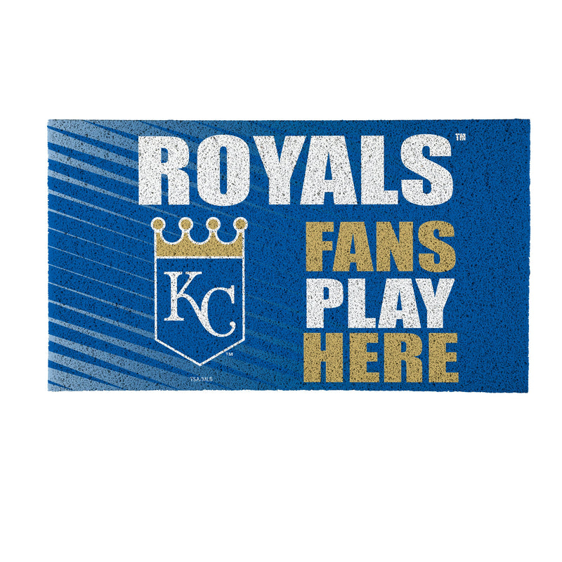 Kansas City Royals Fan PVC Mat, 28"x16"