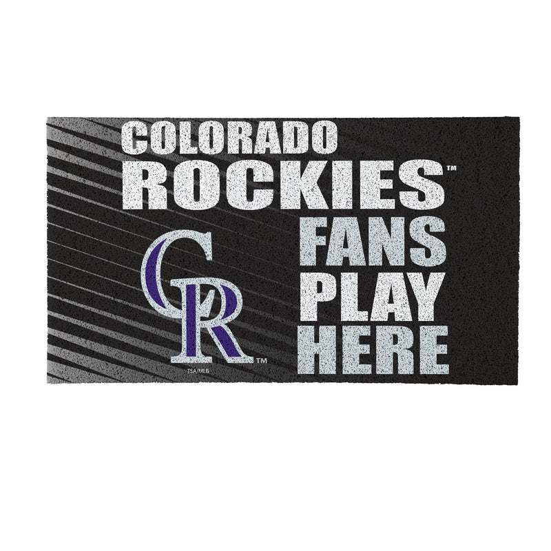 Colorado Rockies Fan PVC Mat, 28"x16"