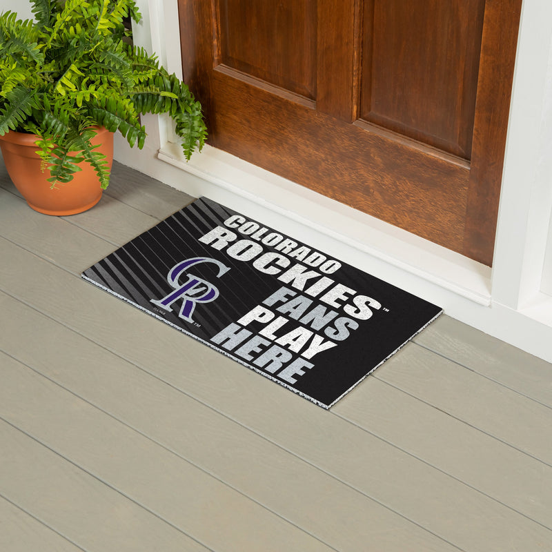 Colorado Rockies Fan PVC Mat, 28"x16"
