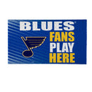 St Louis Blues Fan PVC Mat, 28"x16"
