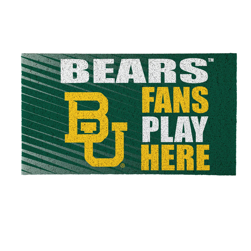 Baylor University Fan PVC Mat, 28"x16"