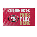 San Francisco 49ers Fan PVC Mat, 28"x16"
