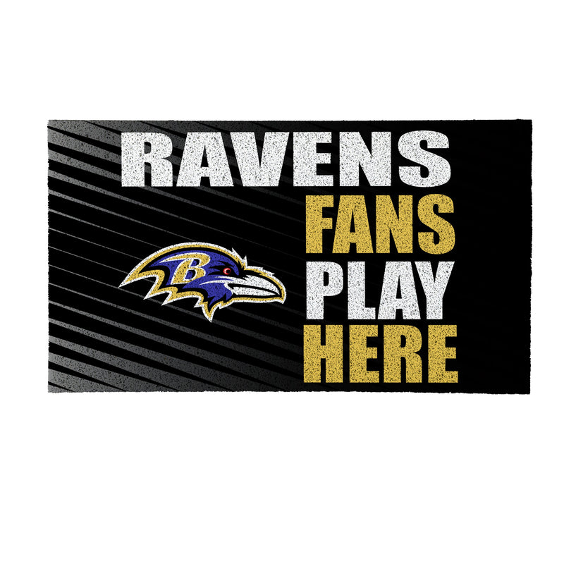 Baltimore Ravens Fan PVC Mat, 28"x16"
