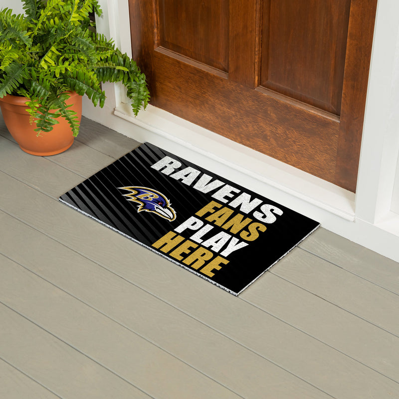 Baltimore Ravens Fan PVC Mat, 28"x16"