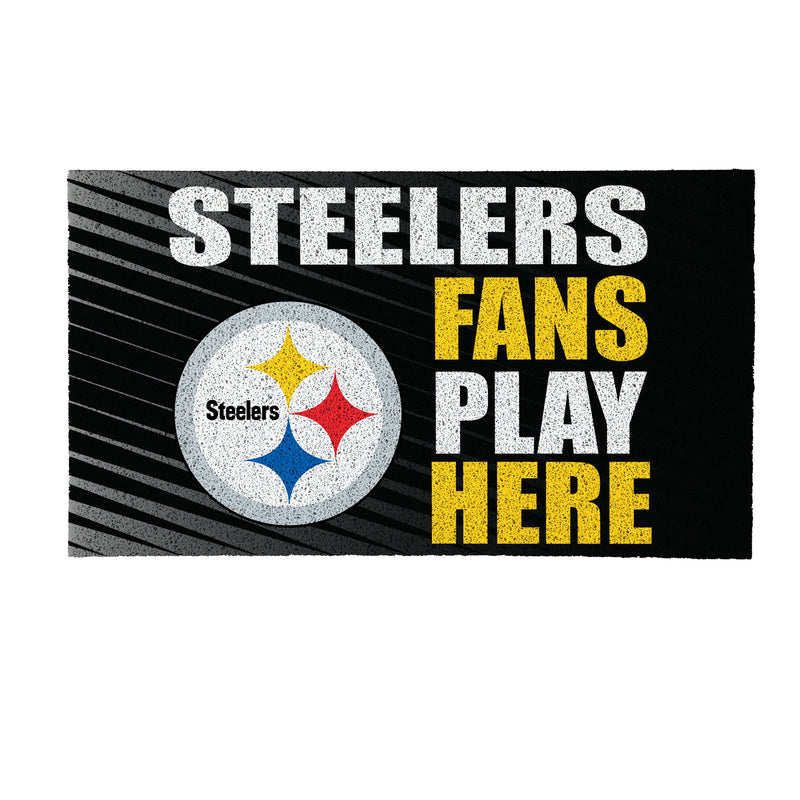 Pittsburgh Steelers Fan PVC Mat, 28"x16"