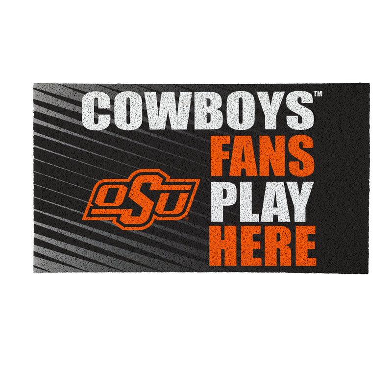 Oklahoma State University Fan PVC Mat, 28"x16"