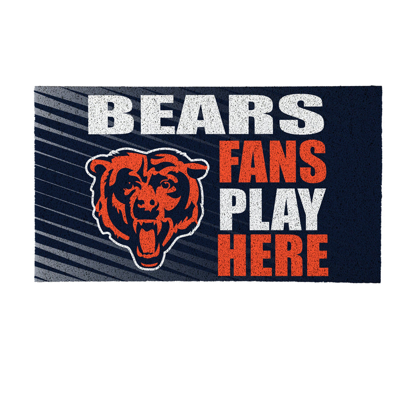 Chicago Bears Fan PVC Mat, 28"x16"
