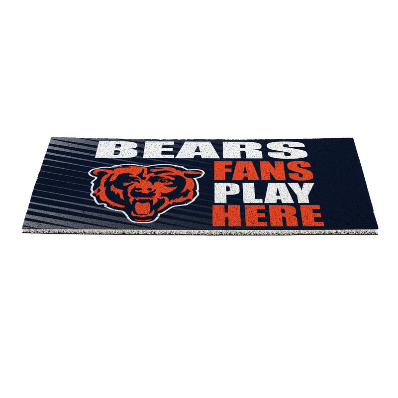Chicago Bears Fan PVC Mat, 28"x16"